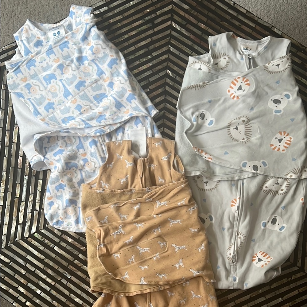Halo sleep sack swaddle bundle 0-3, 3-6 months